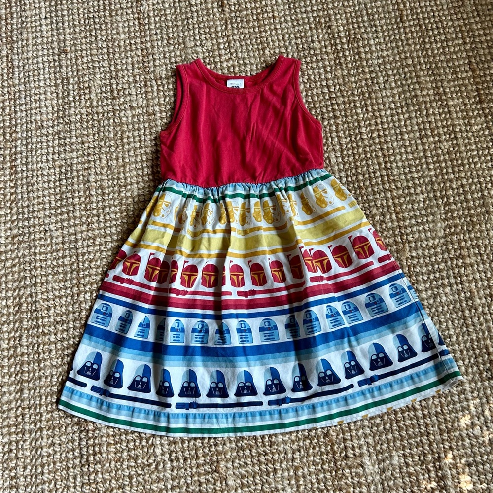 Hanna Andersson Star Wars Print Dress - size 6/7